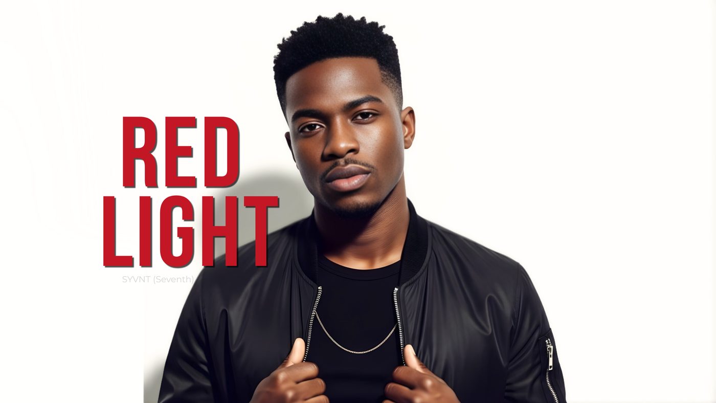 SYVNT on the Red Light cover, in a black jacket